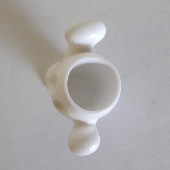 KOZIOL BRAND GERMANY CONTEMPORARY PICNIX WHITE HAPPY FACE TOOTHPICK HOLDER (USED - Picture 8 of 10